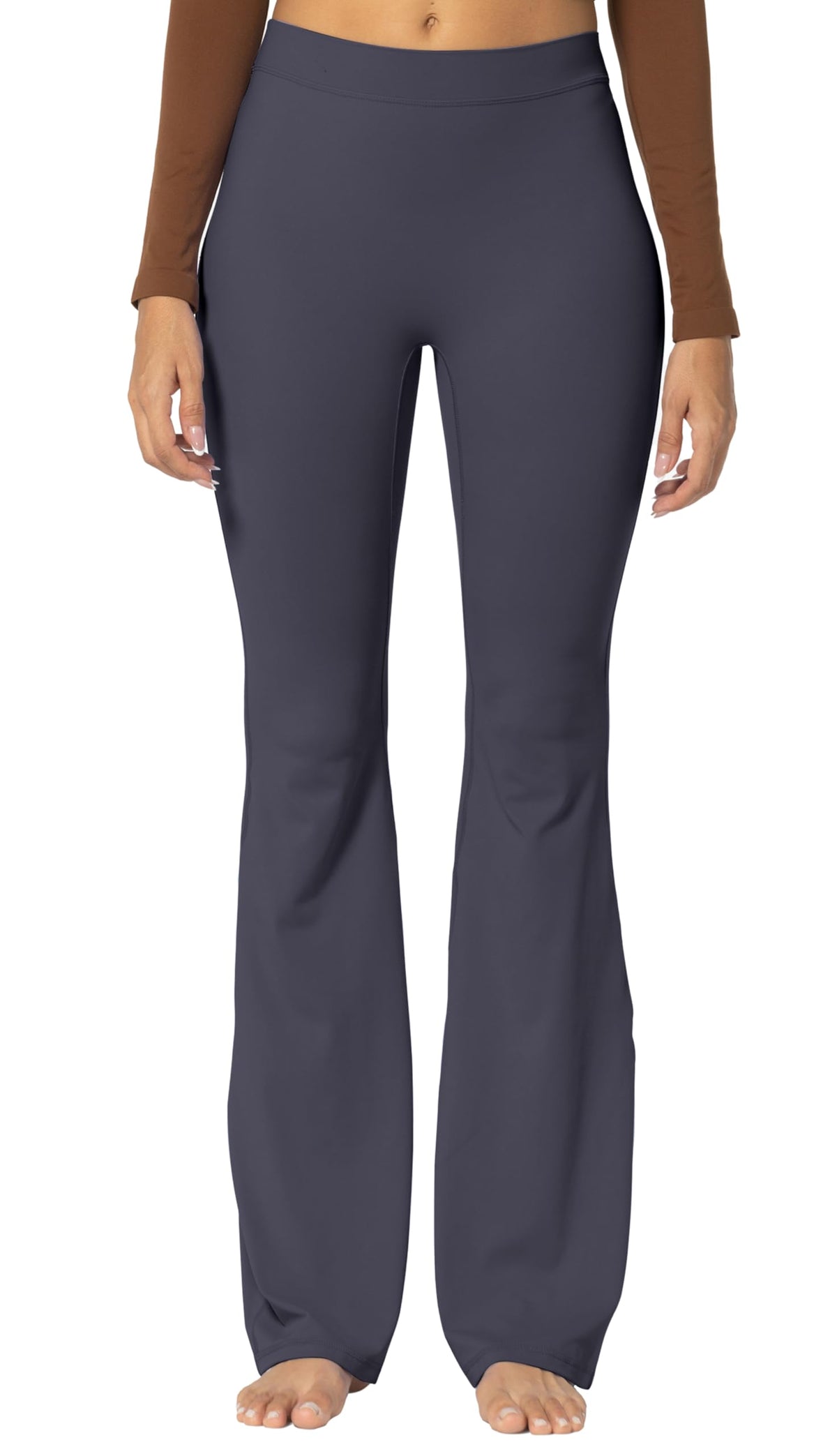 Sunzel Sunzfly Flare Leggings For Women No Front Seam - Graphite