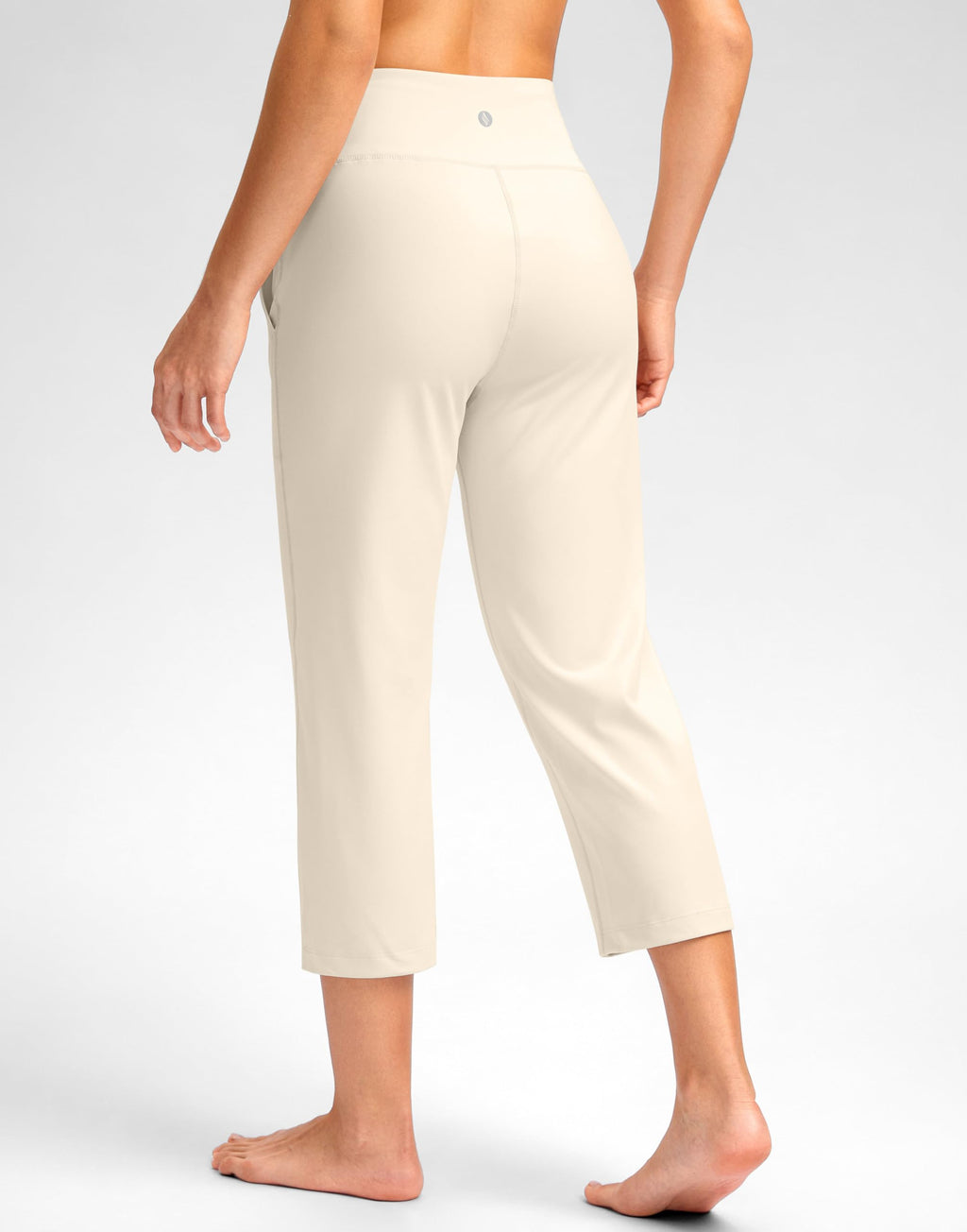 Santiny Capri Pants For Women With Pockets (creamy Xxxl)