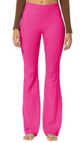 Sunzel Sunzfly Flare Leggings For Women No Front Seam - Hot Pink