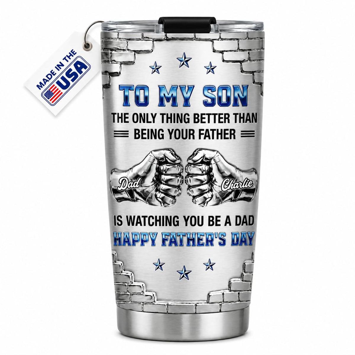 Wrappiness To My Son Coffee Tumbler 20oz - Son Gifts from Mom, Dad How Much I Love You Stainless Steel Travel Cup - Personalized Fathers Day Mug Gifts for Christmas, Birthday Gifts for Adult Sons