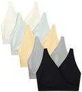 Suekaphin 5pack Breastfeeding Sleeping/sleep Pregnancy Women's's Seamless Bralette Wirefree,small,sort-c Nursing Bra