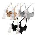 Women's Ilovesia 3pack Nursing and Pumping Black+gray+beige, Size M Bra
