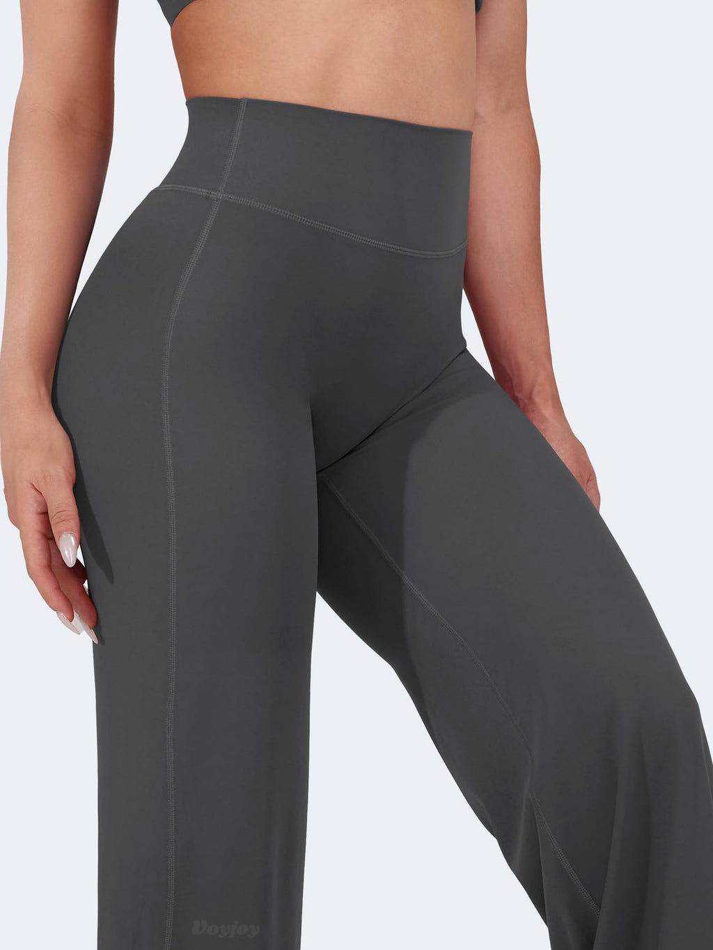 Voyjoy Straight-Leggings Bottoms Wide-Leg Pants For Women 29"/