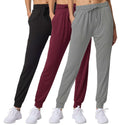 3 Pack Women's Joggers Sweatpants Lounge Pants Yoga - Style 26