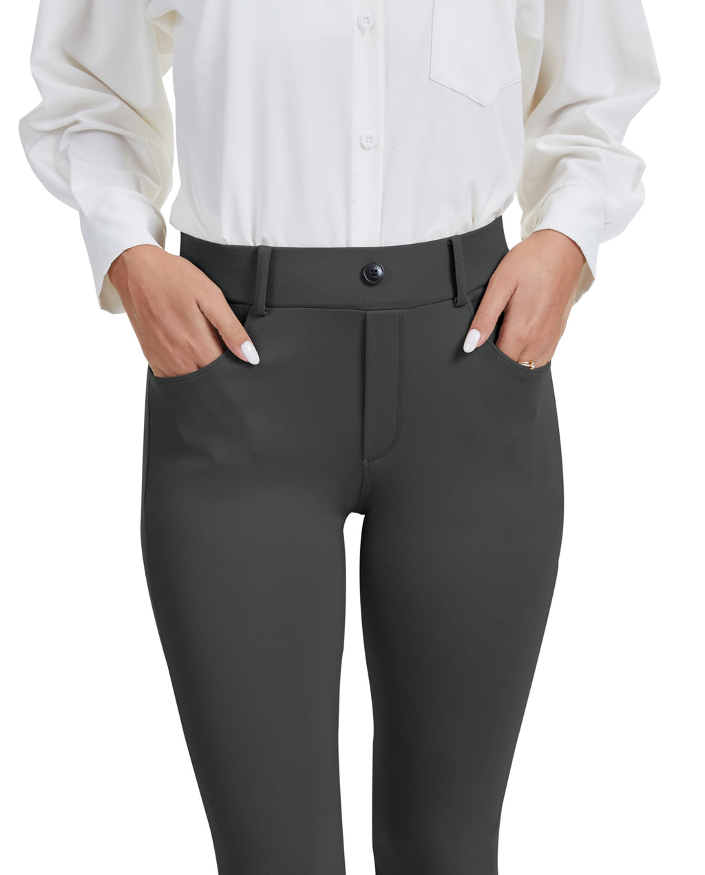 Vimpep Straight-Leg Yoga Dress Work Pants Women Pull On - Style 78