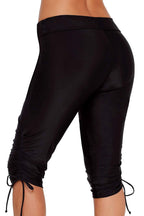 Urchics Women's Plus-Size Rash Guard Capris Long Swim Shorts Tankini