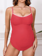 Cupshe Women's Maternity One-Piece Swimsuit Scoop Neck - Style 2