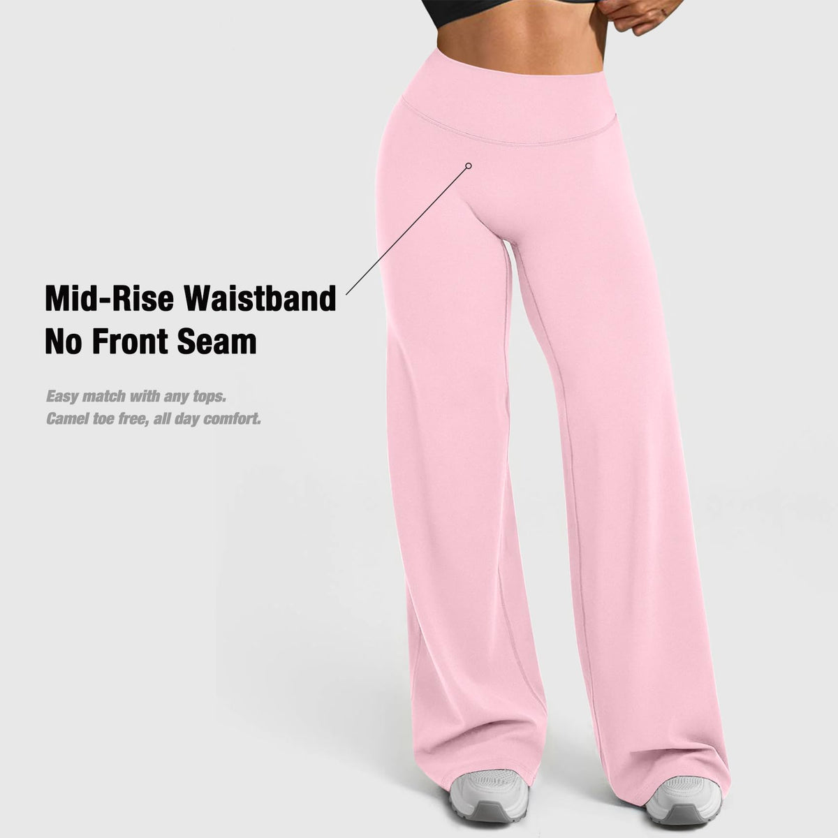 Jgs1996 Wide-Leg Yoga Pants Bottoms Straight-Leggings For - Style 2