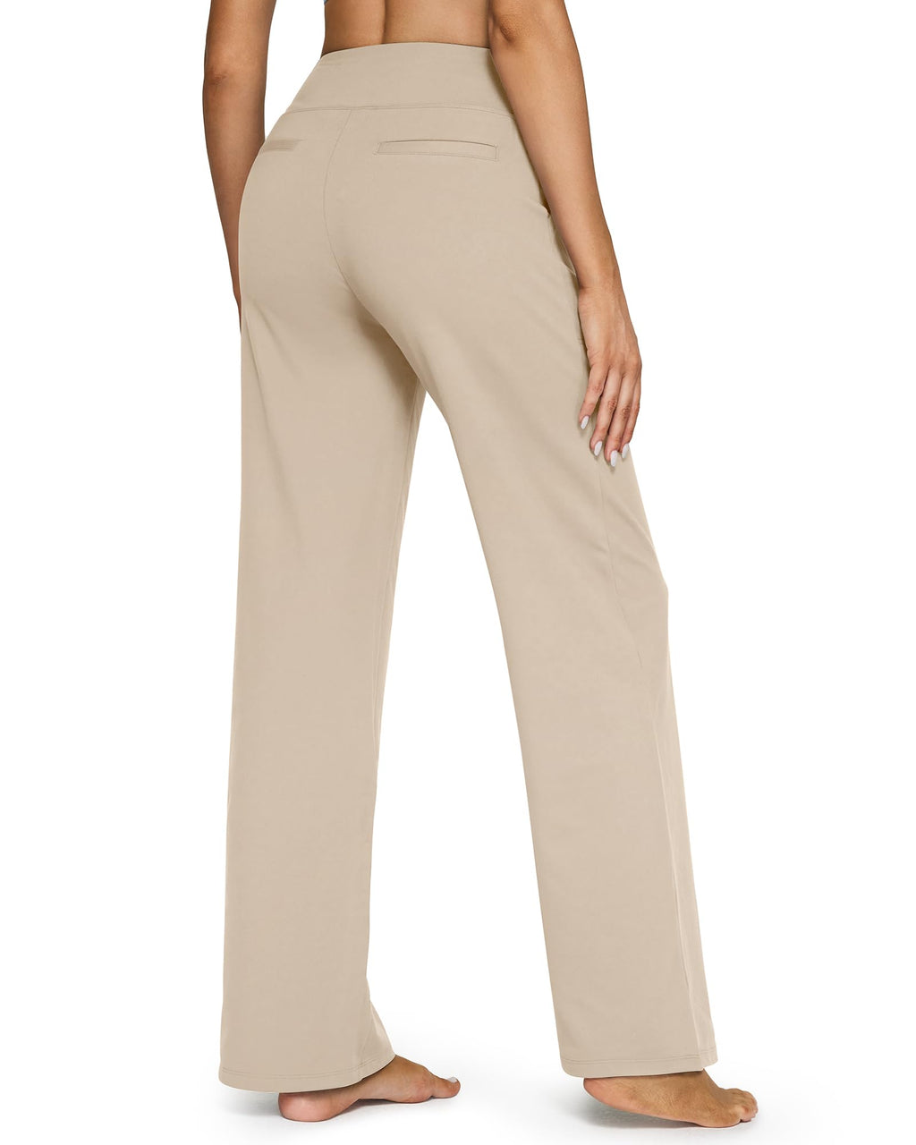G4free Lounge Pants For Women Stretch Light Khaki S Tall