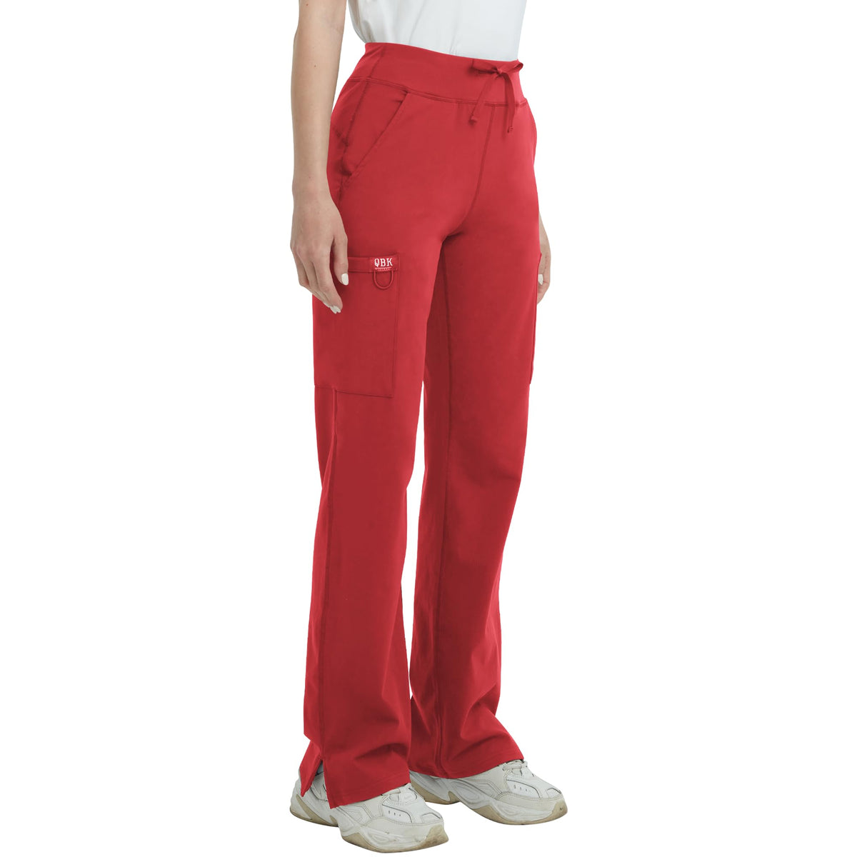 Qbk High-Rise Yoga Scrub Pants Women Straight Wide-Leg - Style 38
