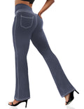 Vooveeya Women's Bootcut Leggings Bootleg Yoga Pants - Style 157