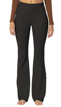 Sunzel Sunzfly Flare Leggings For Women No Front Seam - Seal Brown