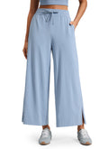 Women's Crz Yoga Lightweight Wide-Leg Crop Pants 25" The - Size Large
