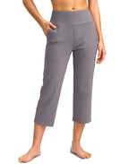 Santiny Capri Pants For Women With Pockets (dusty Grey Xxxl)