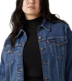Levi's Women's Original Trucker Jacket (also Available, (new) See Her Run Plus, Xx-large Denim