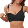 Women's As Fairy Wireless Jelly Support Black S Nursing Bra