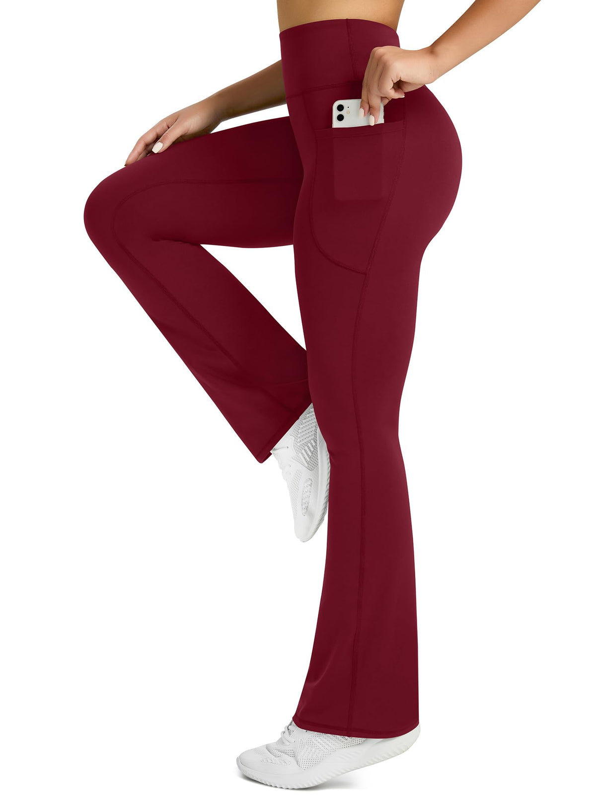 Pretisky Women's Flared Yoga Pants With Pockets - Size XX-Large