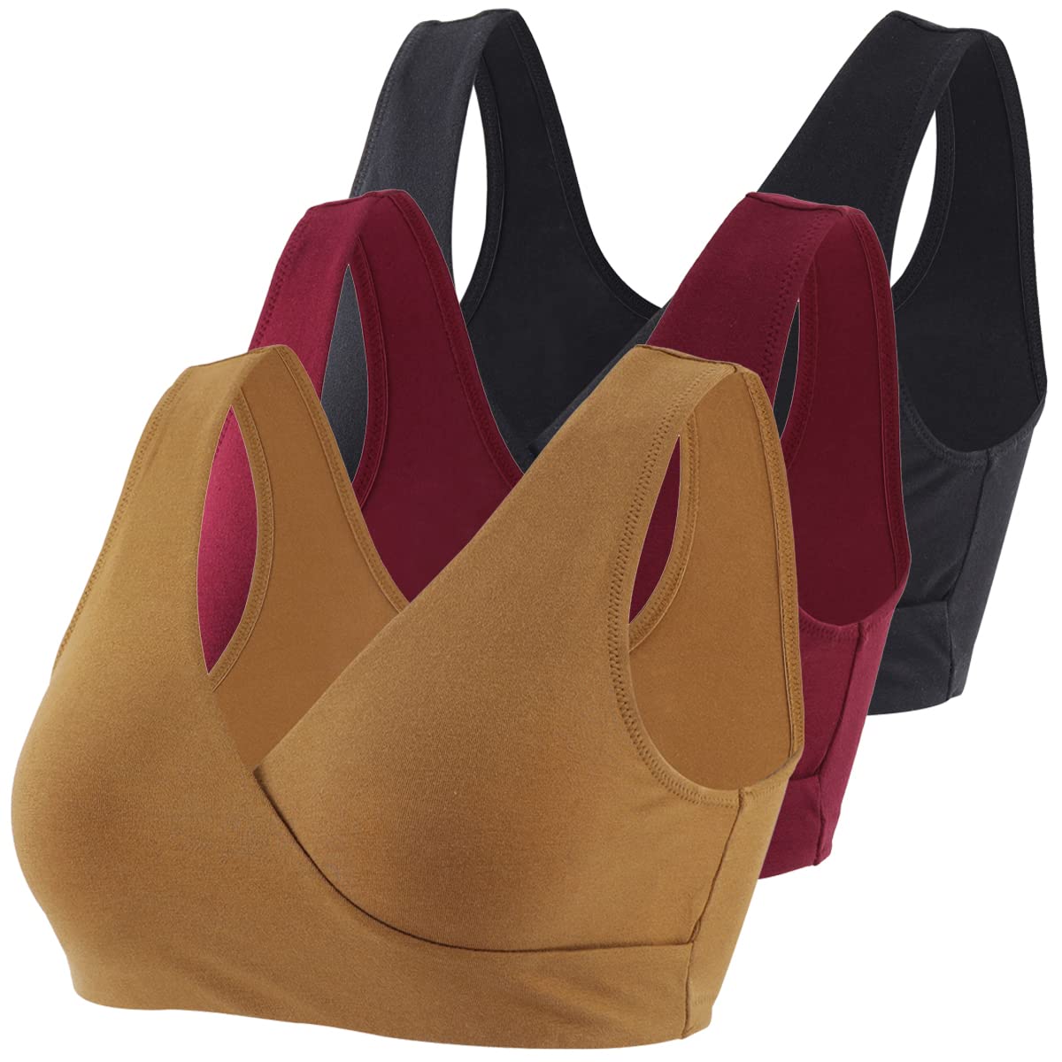 Topwhere Women's's Cotton Wireless Sleep for Nursing and Maternity Bra