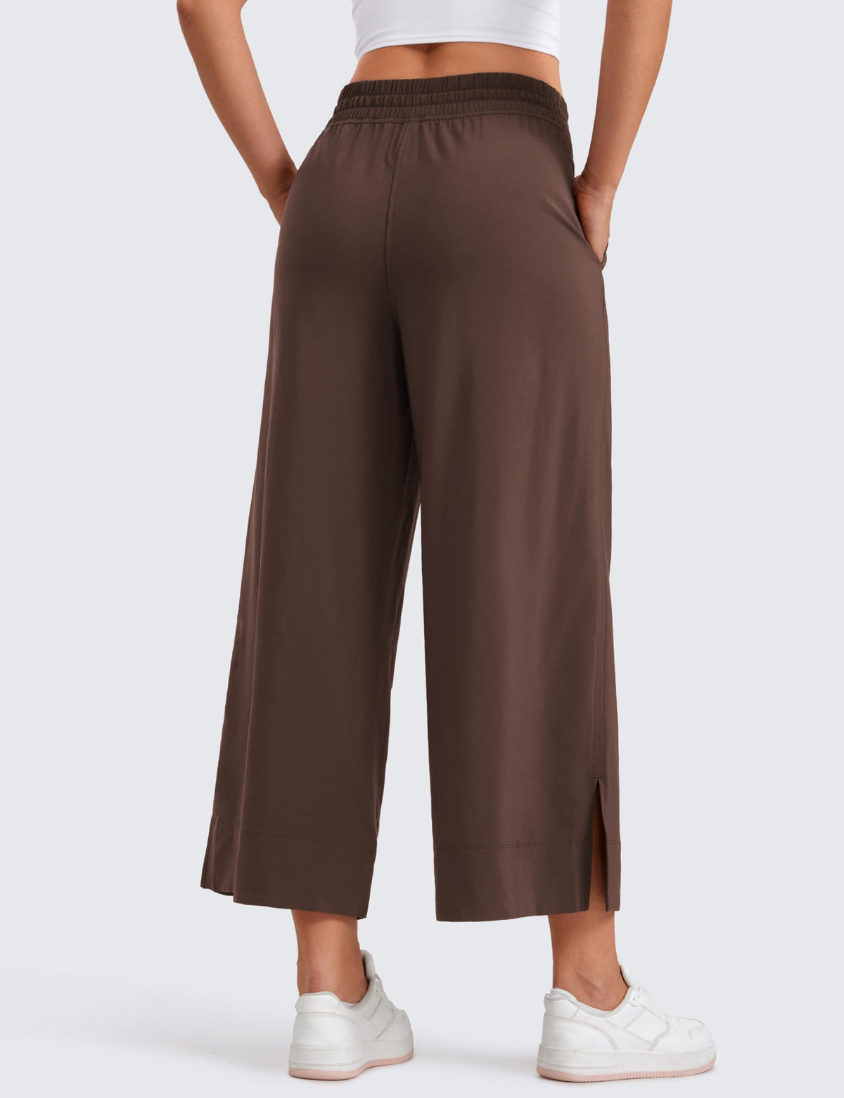 Women's Crz Yoga Lightweight Wide-Leg Crop Pants 25" Hot - Size X-Large