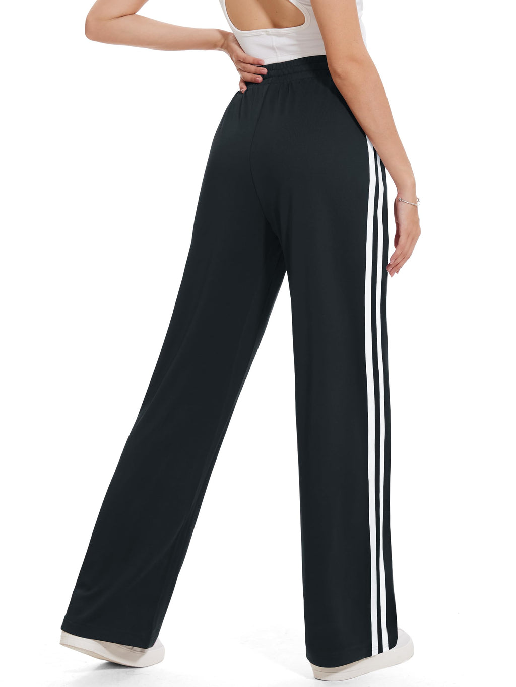 Tapata Women's 32" Inseam Long Track Pants Loose Straight-Leg Jogging