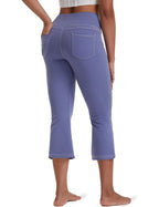 Vooveeya Women's Bootcut Leggings Bootleg Yoga - Capri Bootcut-ligh
