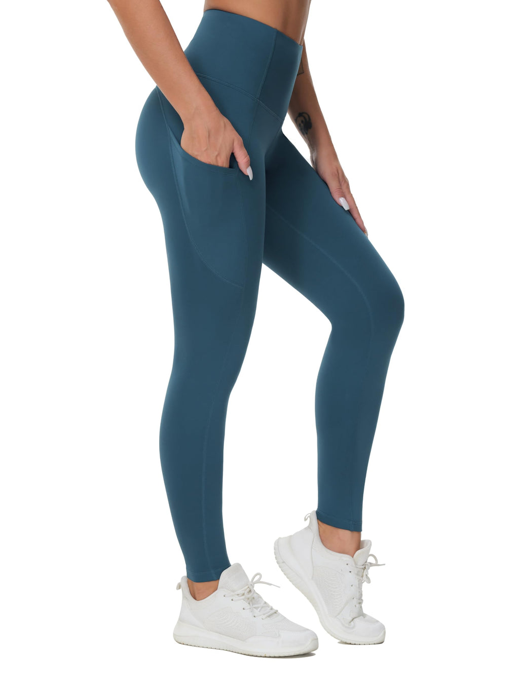 The Gym People Women's Thick High-Waist Yoga Pants Workout - Size Large
