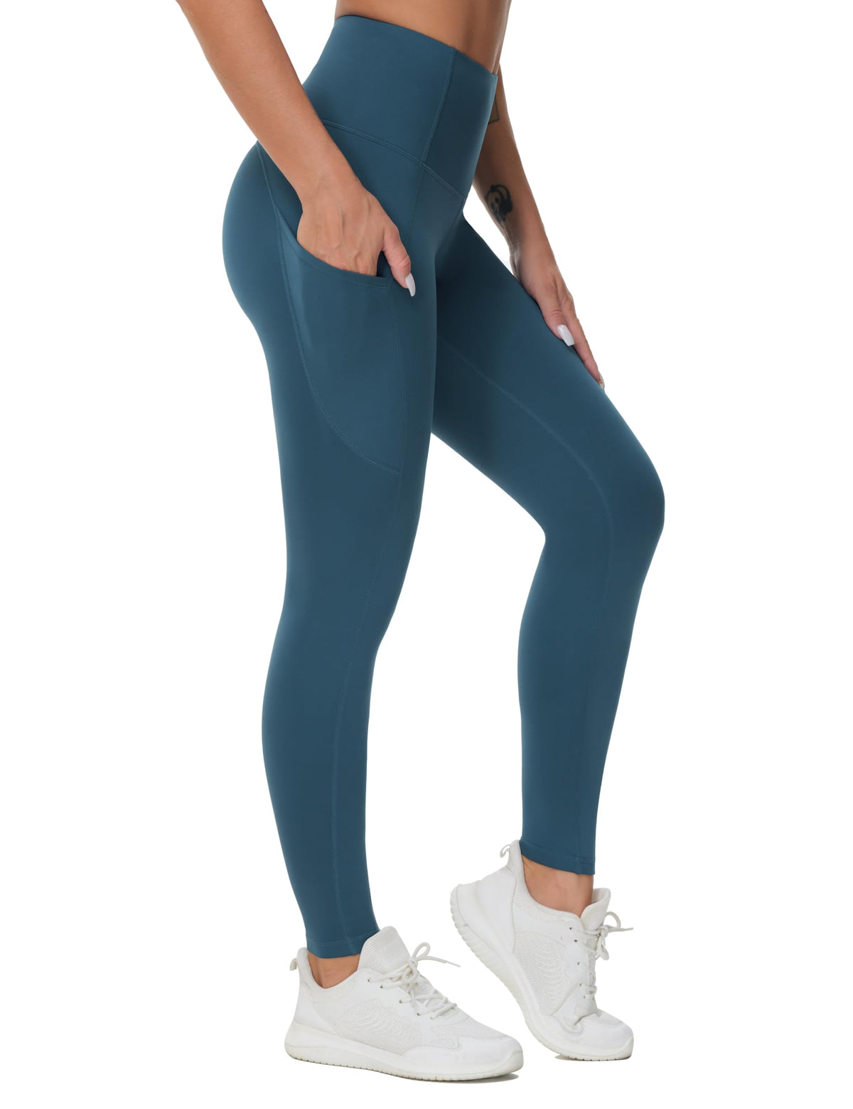 The Gym People Women's Thick High-Waist Yoga Pants Workout - Size Large