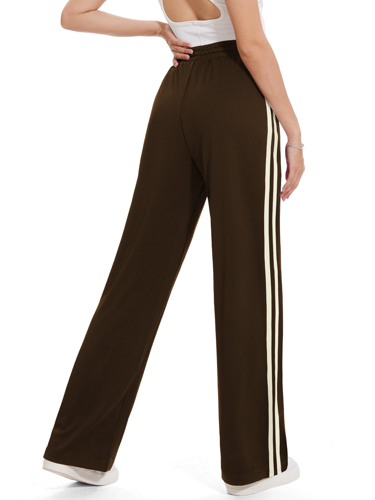 Tapata Extra Tall Women's Track Pants 36" Inseam Long Travel - Brown