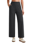 G4free Yoga Dress Pants Women With Pockets Charcoal Heather S Petite