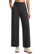 G4free Yoga Dress Pants Women With Pockets Charcoal Heather S Petite