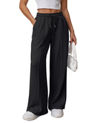 Athmile Women's Wide-Leg Sweatpants High-Waisted Baggy Teen Girl