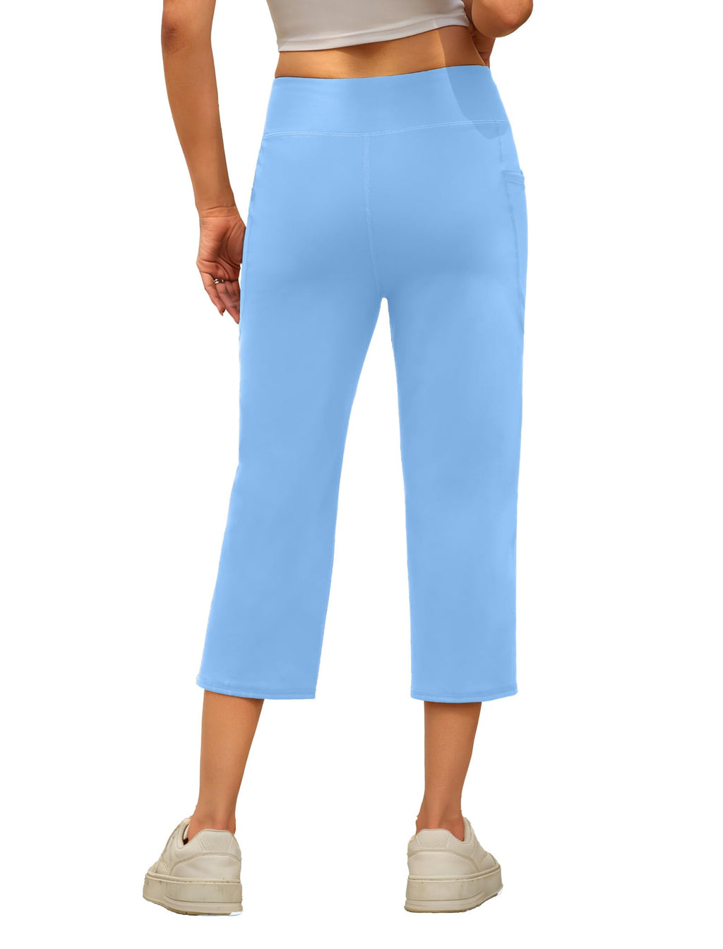 Dlooda Capri Pants For Women High-Waist Cropped Yoga With - Style 16