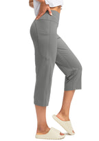 G Gradual Capri Pants For Women High-Waist Workout Yoga - Light Grey