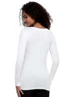 3 Pack Underscrub Long Sleeve Women, Undershirt, Black/White/Navy Blue, L