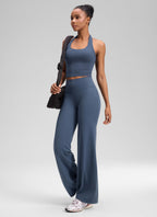 Women's Crz Yoga Softretch Wide-Leg Pants 30" Stelindigo Large