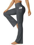 Fohofo Yoga Pants Women Flare Leggings For With Pockets Crossover