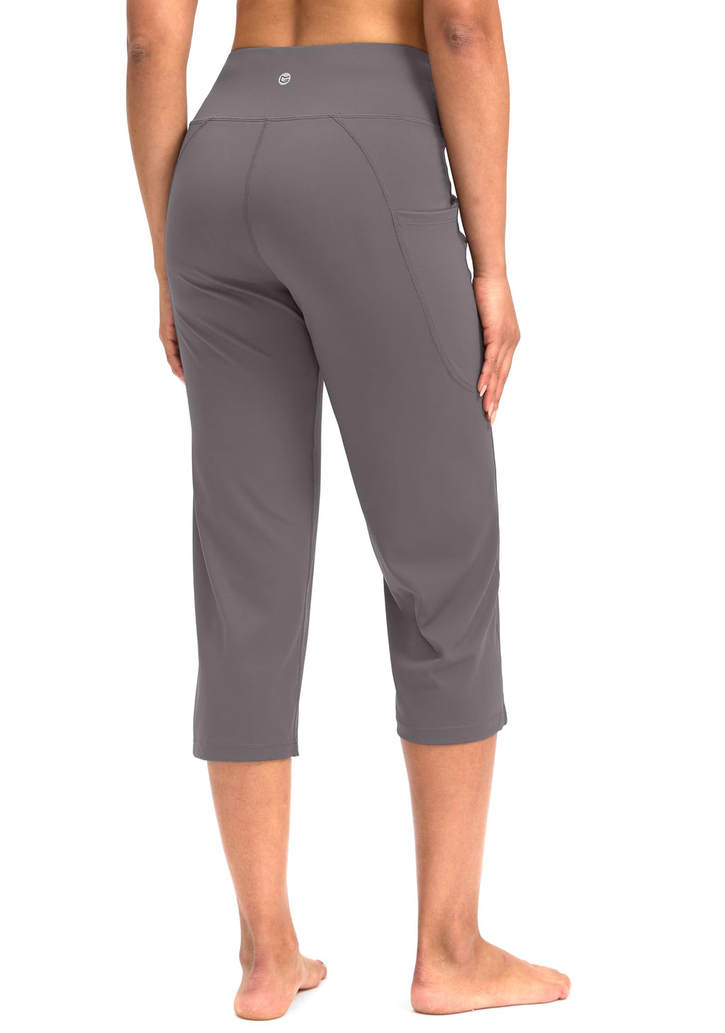G Gradual Capri Pants For Women High-Waist Workout Yoga - Dusty Grey
