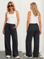 Athmile Women's Wide-Leg Sweatpants High-Waisted Baggy Teen - Size X-Large