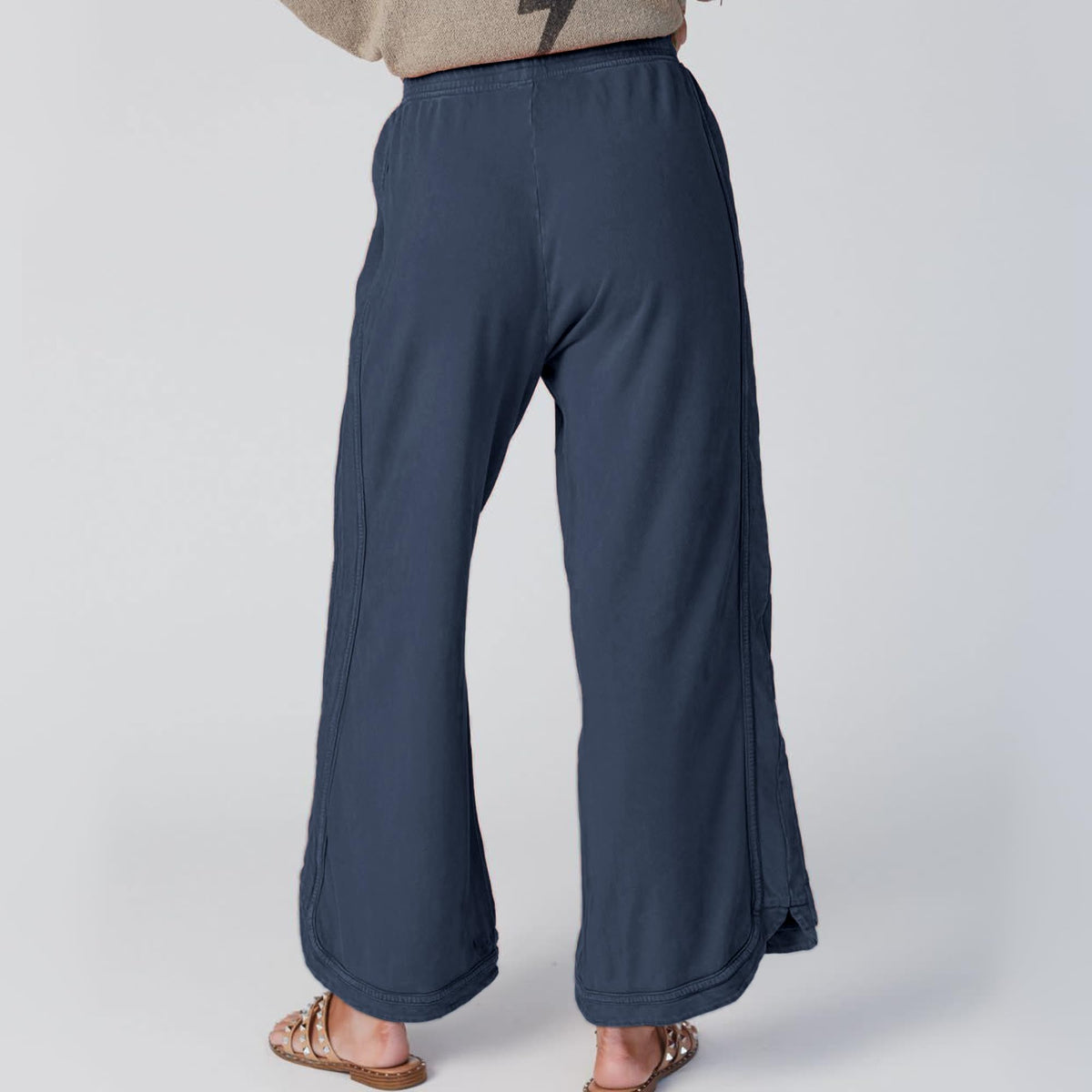 Hixiaohe Women's Casual Wide-Leg Sweatpants High-Waist Baggy - Nvay