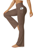 Fohofo Yoga Pants Women Flare Leggings For With Pockets - Size X-Large