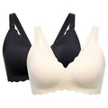 Women's Momcozy for Breastfeeding, Seamless Pregnancy Wireless Classic Jelly Strip Support Nursing Bra