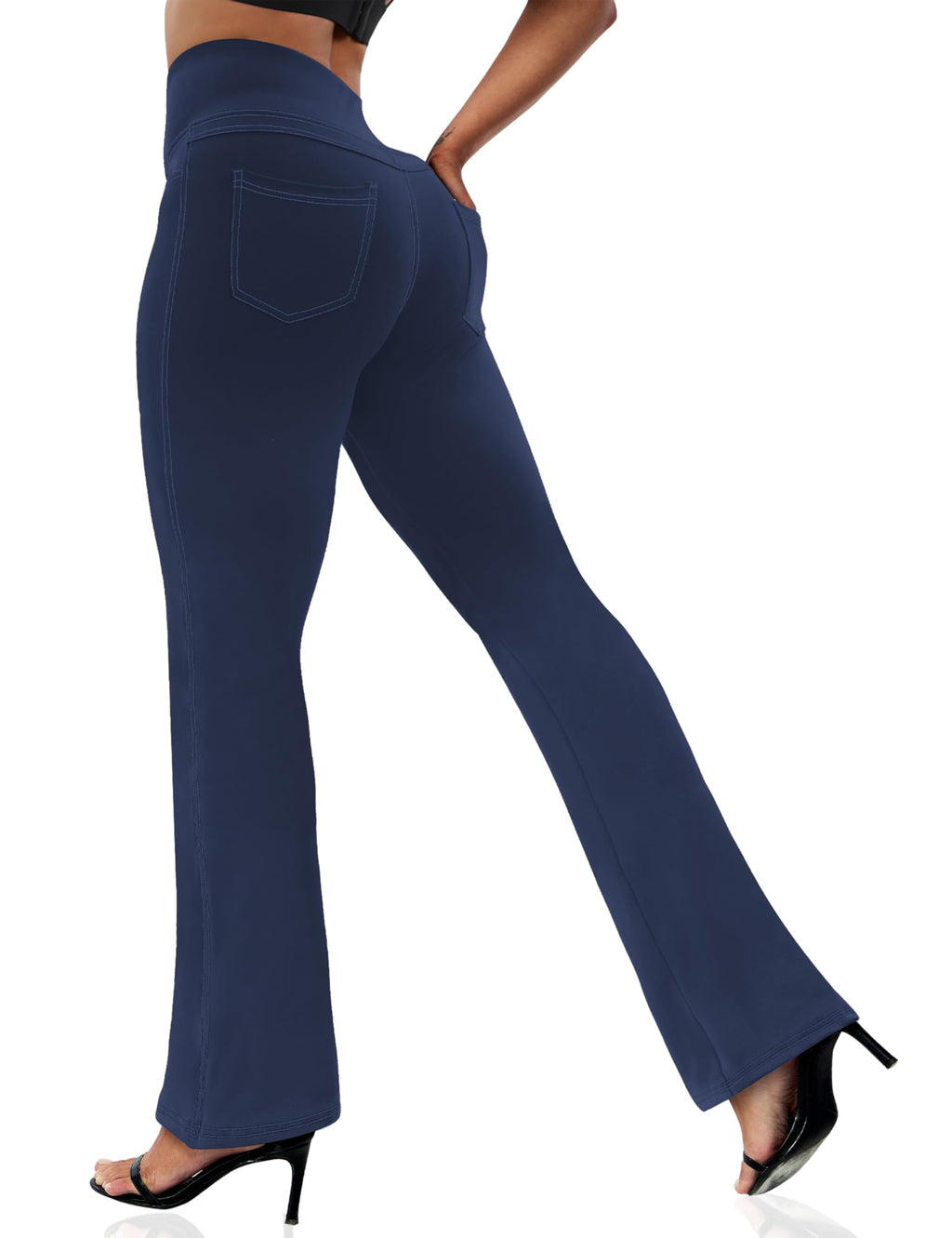 Vooveeya Women's Bootcut Leggings Bootleg Yoga Pants - Style 169