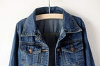 Lifeshe Women's Casual Detachable Hoodie Denim Jacket - B-deep Blue