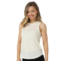 100% Merino Wool Tank Top Women - Active Sleeveless Undershirt Base Layer (Small, H: Off White)
