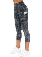 The Gym People Women's Thick High-Waist Capris Yoga Pants Workout