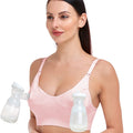 Women's Gxxge & Pumping Hands Free All in One Comfortable Breast Support No Pad Pumps Pink Xx-large Nursing Bra