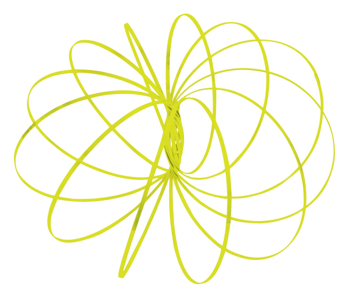 Geospace Original GeoFlux Mesmerizing 3-D Kinetic Sculpture & Interactive Spring Toy (Yellow Glow)