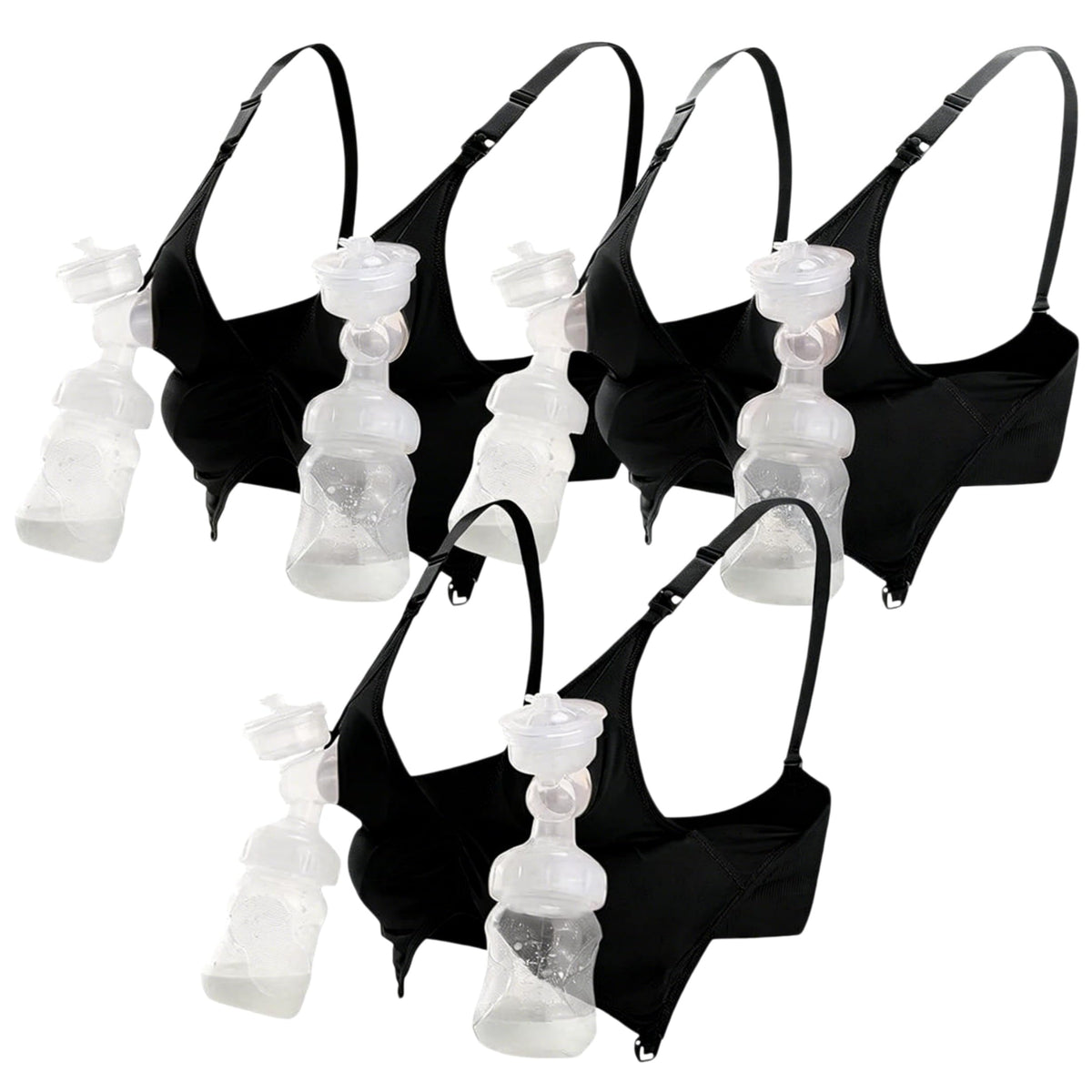 Women's Ilovesia Hands Free Pumping and 3 Pack Size Xxl Nursing Bra