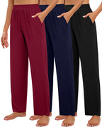 Huukeay 3 Pack Women's Lounge Pants Cozy Sweatpants X-large - Style 6