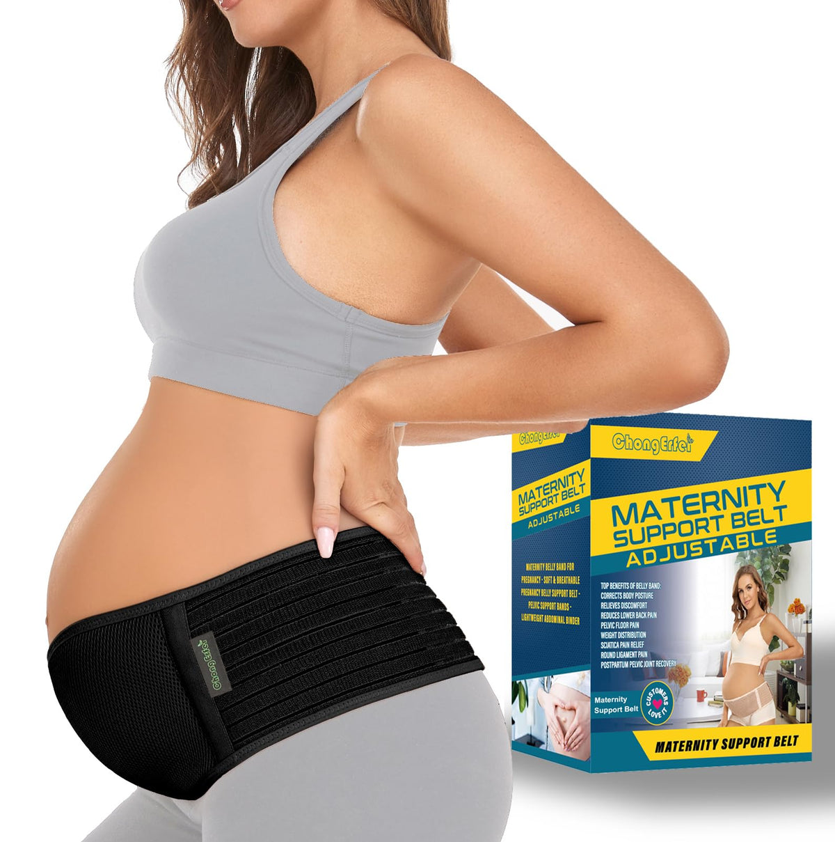 Women's Chongerfei Pregnancy Belly Band Maternity Belt Back Support Intimates
